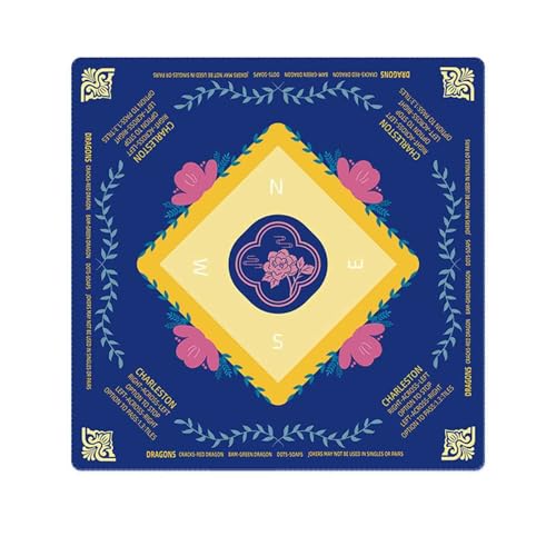 HAJHI Poker Mahjong-Matte Verdickt Gummi Geräuscharm Mahjong-Tischmatte Tragbar Kartenzimmer Tischdecke Für Anfänger Enthusiasten(25 - Crystal Velvet) von HAJHI