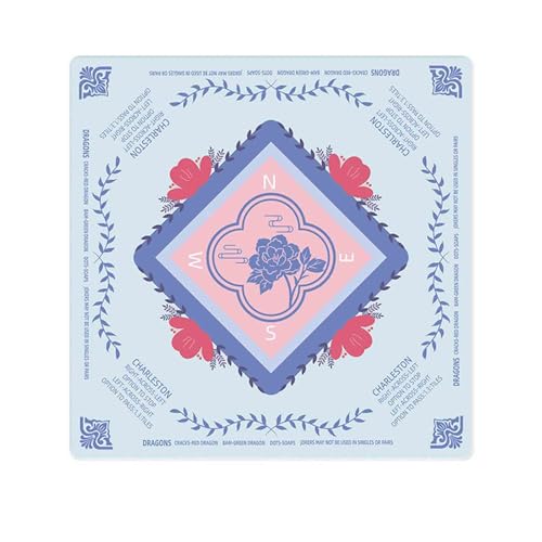 HAJHI Poker Mahjong-Matte Verdickt Gummi Geräuscharm Mahjong-Tischmatte Tragbar Kartenzimmer Tischdecke Für Anfänger Enthusiasten(26 - Crystal Velvet) von HAJHI