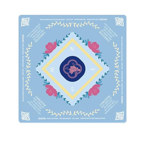 HAJHI Poker Mahjong-Matte Verdickt Gummi Geräuscharm Mahjong-Tischmatte Tragbar Kartenzimmer Tischdecke Für Anfänger Enthusiasten(27 - Crystal Velvet) von HAJHI