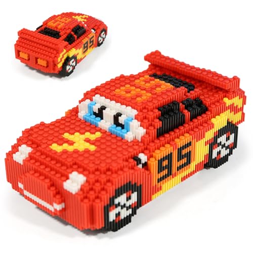 HAJXXMM Mc-Queen Bausatz für Modellauto Spielzeug-Modell Auto-Spielzeug Lernspielzeug Motorikspielzeug ab 7 Jahren für Jungs und Mädchen, lustiges Geschenk für Kinder von HAJXXMM