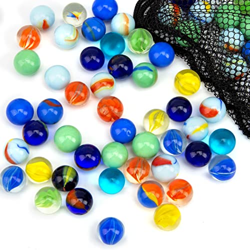 HAKACC 160 Stück Glasmurmeln, 16mm Bunte Murmeln mit Einzigartigen Mustern, Perfekt für Kinderspiele, Deko & DIY-Projekte, Mischfarben HAKACC 160 Stück Glasmurmeln, 16mm Bunte Murmeln mit Einzigartigen Mustern, Perfekt für Kinderspiele, Deko & DIY-Projekte, Mischfarben von HAKACC