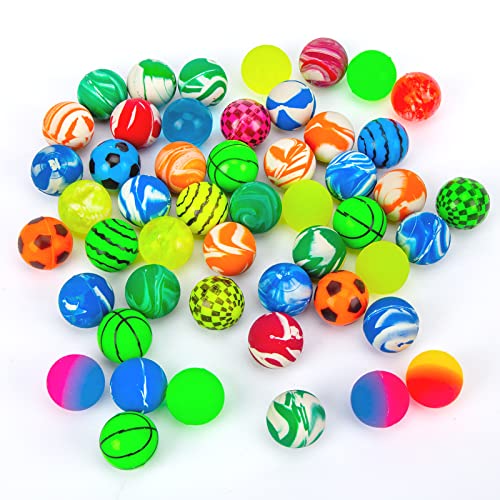 HAKACC 50 Stück Flummis für Kinder, 25mm Bunte Gummibälle aus Hartgummi, Ideal für Partyspiele, Kleinigkeiten Geschenke & Stressabbau HAKACC 50 Stück Flummis für Kinder, 25mm Bunte Gummibälle aus Hartgummi, Ideal für Partyspiele, Kleinigkeiten Geschenke & Stressabbau von HAKACC