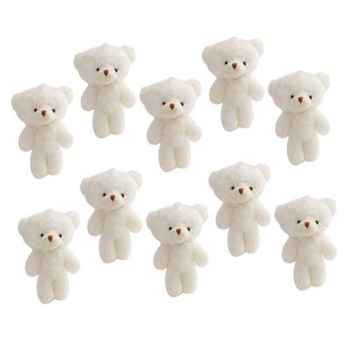 HAKIDZEL 10stücke Mini Plüsch Bären Spielzeug DIY Schlüsselanhänger Dekoration Für Adorable Miniatur Bären Für Partys Geburtstage Weihnachten Und Mehr von HAKIDZEL