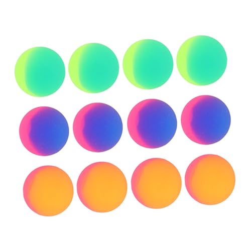 HAKIDZEL 18 Stück Teiliges Bunte Elastische Gummibälle Leichte Sichere Flummis für Kindergeburtstag Karneval Klassenzimmerpreise Outdoor-spielspaß Party Mitgebsel von HAKIDZEL