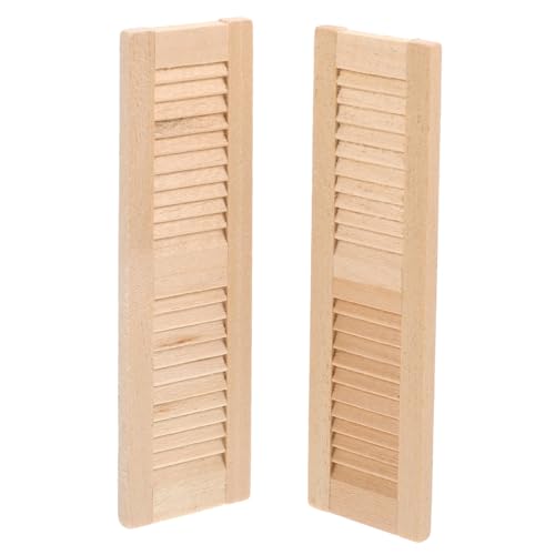 HAKIDZEL 2 Stück Möbel Fensterläden Teiliges Detailreiche Puppenhaus Dekoration Glatte Oberfläche Sichere Realistische Kleine Fensterläden für Puppenhäuser und Spielzimmer HAKIDZEL 2 Stück Möbel Fensterläden Teiliges Detailreiche Puppenhaus Dekoration Glatte Oberfläche Sichere Realistische Kleine Fensterläden für Puppenhäuser und Spielzimmer von HAKIDZEL