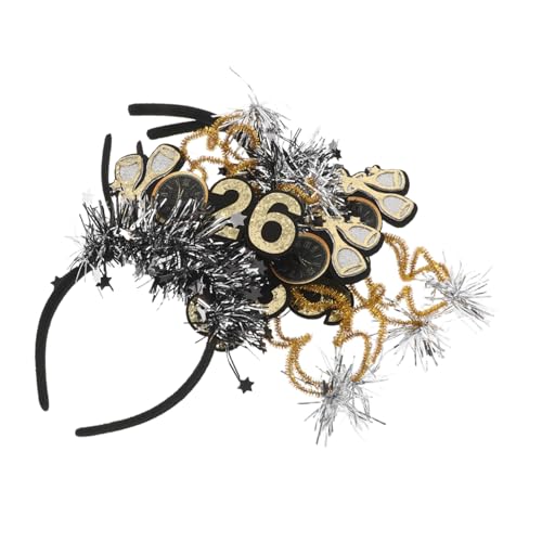 HAKIDZEL 3 Stück Kopfbedeckung Für Die Neujahrsparty Neues Jahr Stirnband Frohes Neues Jahr Kopfbedeckungen Neujahres Fröhliche Stirnbänder Neue Stirnbänder Schwarz Haarball HAKIDZEL 3 Stück Kopfbedeckung Für Die Neujahrsparty Neues Jahr Stirnband Frohes Neues Jahr Kopfbedeckungen Neujahres Fröhliche Stirnbänder Neue Stirnbänder Schwarz Haarball von HAKIDZEL