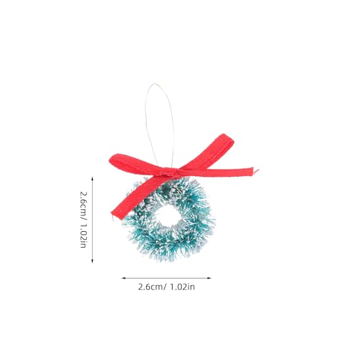 HAKIDZEL 4 Stück Miniatur-Weihnachtskränze: Mini-Kränze, Ornamente, winzige hängende Girlanden, Puppenhaus-Dekoration für die Weihnachtsfeier-Dekoration HAKIDZEL 4 Stück Miniatur-Weihnachtskränze: Mini-Kränze, Ornamente, winzige hängende Girlanden, Puppenhaus-Dekoration für die Weihnachtsfeier-Dekoration von HAKIDZEL