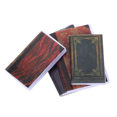 HAKIDZEL 4 Stücke Miniaturen Bücher Puppenhaus Winzige Bücher Modell Puppenhaus Zubehör Mini Puppenhaus Dekoration Pretend Spielen Spielzeug HAKIDZEL 4 Stücke Miniaturen Bücher Puppenhaus Winzige Bücher Modell Puppenhaus Zubehör Mini Puppenhaus Dekoration Pretend Spielen Spielzeug von HAKIDZEL