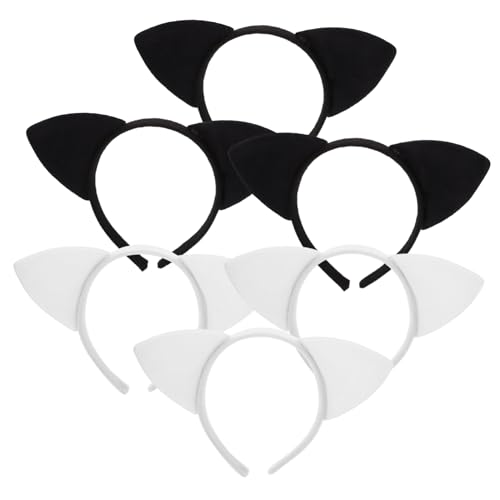 HAKIDZEL 6 Stück Teiliges Katzenohren Stirnband aus Weichem Plüsch Bequemes Sicheres Haarschmuck für Damen für Cosplay Party Tanz und Festliche Dekorationen HAKIDZEL 6 Stück Teiliges Katzenohren Stirnband aus Weichem Plüsch Bequemes Sicheres Haarschmuck für Damen für Cosplay Party Tanz und Festliche Dekorationen von HAKIDZEL