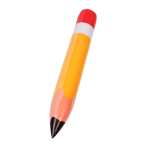 HAKIDZEL Aufblasbarer Bleistiftballon PVC Große Klassenzimmer Dekoration Kinderparty Fotorequisite Lebendige Orangetöne von HAKIDZEL