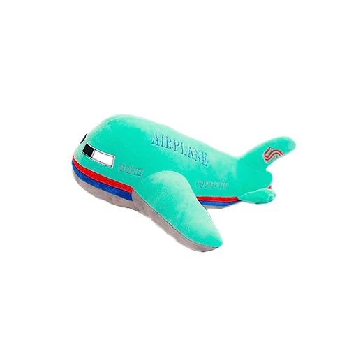 HAKIDZEL Flugzeug Plüschtier 40 cm Stofftier Dekokissen Puppenspielzeug Für Kinder Grün Robust Und Sicher von HAKIDZEL