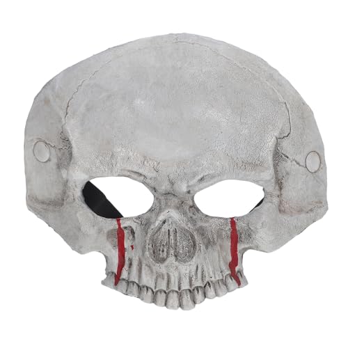 HAKIDZEL Halloween-Schädel-Halbmaske aus Schaumstoff: Gruselige Skelettmaske aus Schaumstoff, gruselige Gesichtsbedeckung, Cosplay-Requisiten für Erwachsene, Maskerade-Kostüm, Theater, Klassenzimmer HAKIDZEL Halloween-Schädel-Halbmaske aus Schaumstoff: Gruselige Skelettmaske aus Schaumstoff, gruselige Gesichtsbedeckung, Cosplay-Requisiten für Erwachsene, Maskerade-Kostüm, Theater, Klassenzimmer von HAKIDZEL