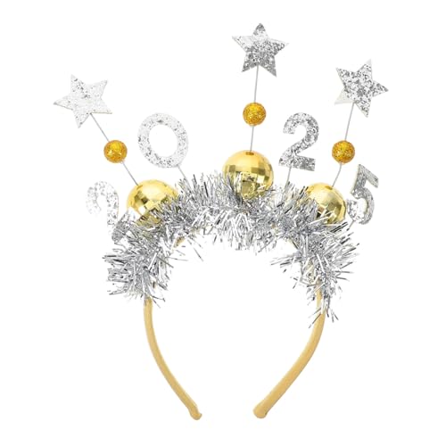 HAKIDZEL Neujahrs Stirnband Kopfband aus Stabilem Leichtes Party Haarreif für Silvester und Weihnachtsfeiern Langlebiges Komfortables Festtagszubehör HAKIDZEL Neujahrs Stirnband Kopfband aus Stabilem Leichtes Party Haarreif für Silvester und Weihnachtsfeiern Langlebiges Komfortables Festtagszubehör von HAKIDZEL