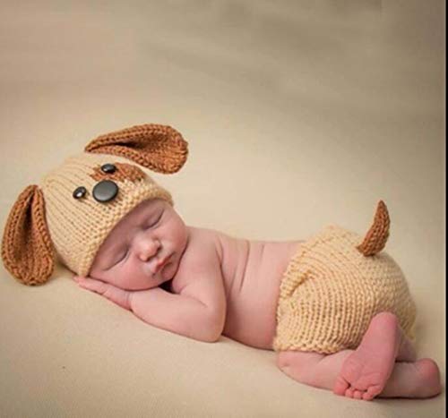 Neugeborene, monatliche Baby-Foto-Requisiten, niedliches handgefertigtes Strickkostüm für Jungen und Mädchen, Fotografie-Kleidungs-Set von HALAWAKA