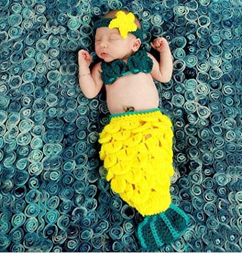 Neugeborene, monatliche Baby-Foto-Requisiten, niedliches handgefertigtes Strickkostüm für Jungen und Mädchen, Fotografie-Kleidungs-Set von HALAWAKA