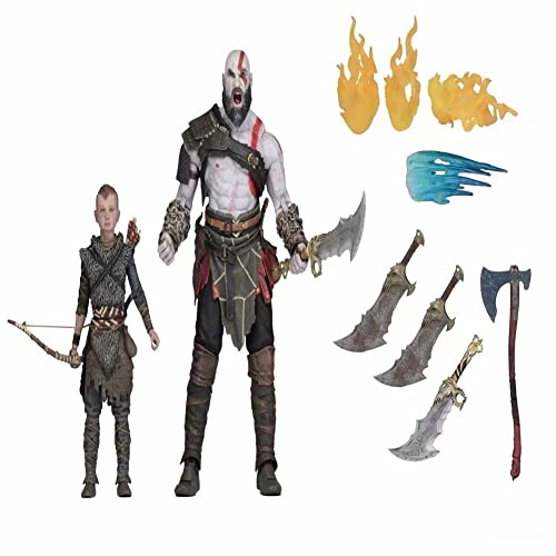 HALFS Ares Kratos-Model Atreus and Son Ultimate Set, luxuriöses handliches Spielzeug, verformbarer Spielzeugroboter, Spielzeug for Teenager und höher. Das Spielzeug ist Sieben Zoll groß. von HALFS