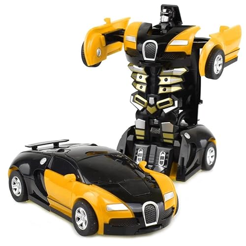 HALFS Trägheitsverformungsspielzeugauto for Teenager King-Kong Roboterverformungsautomodell Teenagerspielzeug (Size : Yellow) von HALFS