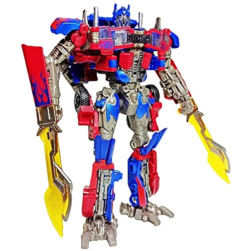 Transformer-Toys The Last Knight Optimus-Prime Movable Toys Leader Level Transformer-Toys Car Teenagerspielzeug, Zoll Höhe Deformationsspielzeugmodell von HALFS