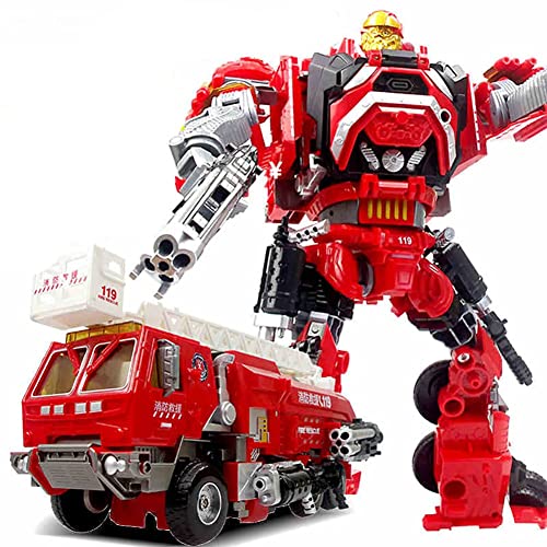 Transform-Bot-Spielzeug: Detektiv-Feuerwehrautos geben Ton und Licht ab, mobiles Spielzeug, Action-Spielzeug, Transform-Bot-Spielzeugroboter, Spielzeug for Teenager und höher. Das Spielzeug ist. Zoll von HALFS