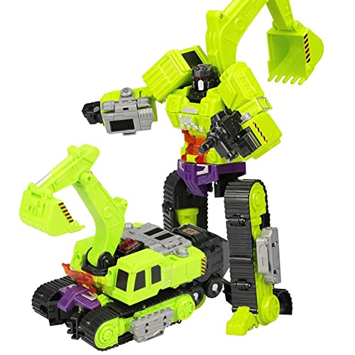 Transform-Bot-Spielzeug: Technikfahrzeug, Bagger, Transform-Bot-Spielzeug, bewegliches Spielzeug, Legierungs-Actionfiguren, Teenager und höher. Zoll hoch von HALFS