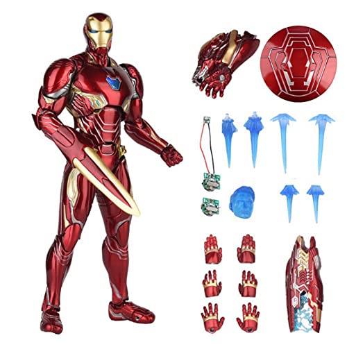 Transformbots-Spielzeug: SHF Iron Man geschnitzte Version leuchtender mobiler Spielzeug-Actionpuppen, Transformbots-Spielzeugroboter, Spielzeug for Teenager ab 14, 14 und 14 Jahren. Das Spielzeug ist von HALFS