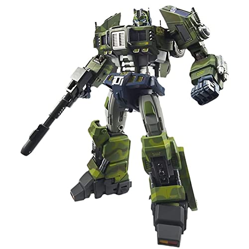 Transformer-Toys, STC-01 Camouflage-Farbabstimmung, Rolling Thunder Optimus-Prime, bewegliche Puppe, Top-Soldat-Kommandant, ausgestattet mit Mecha, Deformations-Spielzeugmodell, Höhe 12 Zoll von HALFS