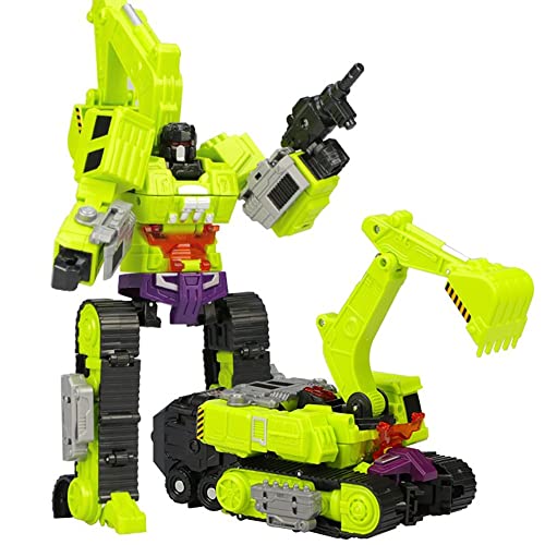 Transformer-Toys: Bagger, Manuelle Verformungsroboter, Mobiles Spielzeug, Actionpuppen, Transformer-Toys, Spielzeug for Kinder Ab 15 Jahren.Das Spielzeug Ist 7,5 Zoll Groß von HALFS