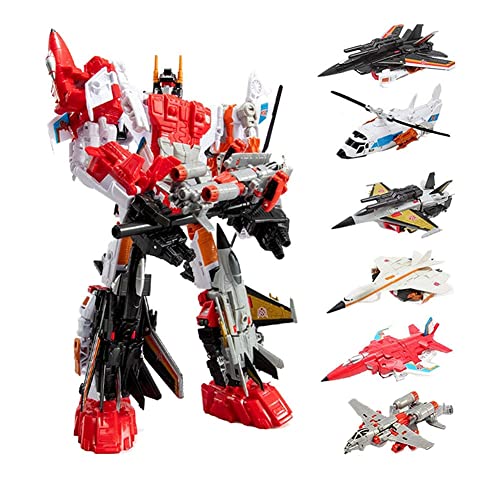 Transformer-Toys: Flying Taibao Fearless Six In One Fighter Aircraft Bewegliche Spielzeuge Transformer-Toys Robots, Spielzeug for Teenager und über Zoll groß von HALFS
