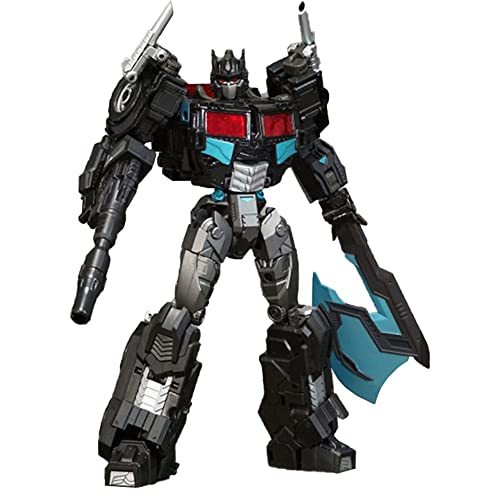 Transformer-Toys: PE Black Optimus-Prime Commander Mobile Toy Action Figures, PE-DX11B Jubiläumsversion von Transformer-Toys Robot, Kinderspielzeug ab 15 Jahren.Spielzeug ist 7 Zoll groß von HALFS