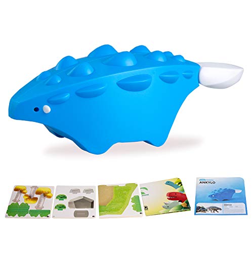 HALFTOYS Collectibles Magnetische Dinosaurier-Spielsets, 3D-Puzzle, Bausteine, STEM pädagogisches Spielzeug zum Auseinandernehmen, Geschenk für Kleinkinder und Kinder ab 3 Jahren (Ankylosaurus) von HALFTOYS