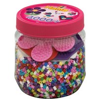 HAMA 2051 Dose mit Perlen und Stiftplatten, 4000 Perlen von HAMA BÜGELPERLEN