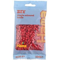 HAMA 207-22 Perlen-Beutel 1000 Stück, mittelrot HAMA 207-22 Perlen-Beutel 1000 Stück, mittelrot von HAMA BÜGELPERLEN