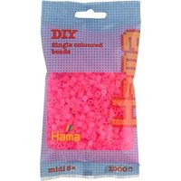 HAMA 207-32 Perlen-Beutel 1000 Stück, fuchsia von HAMA BÜGELPERLEN