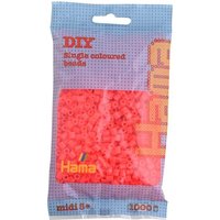 HAMA 207-35 Perlen-Beutel 1000 Stück, neon-rot von HAMA BÜGELPERLEN