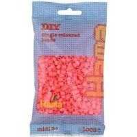 HAMA 207-44 Perlen-Beutel 1000 Stück, pastell-rot HAMA 207-44 Perlen-Beutel 1000 Stück, pastell-rot von HAMA BÜGELPERLEN