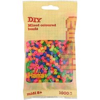 HAMA 207-51 Perlen-Beutel 1000 Stück, Neonmix HAMA 207-51 Perlen-Beutel 1000 Stück, Neonmix von HAMA BÜGELPERLEN