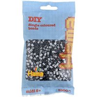 HAMA 207-62 Perlen-Beutel 1000 Stück, Silber HAMA 207-62 Perlen-Beutel 1000 Stück, Silber von HAMA BÜGELPERLEN