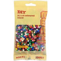 HAMA 207-67 Perlen-Beutel 1000 Stück, Volltonmix HAMA 207-67 Perlen-Beutel 1000 Stück, Volltonmix von HAMA BÜGELPERLEN