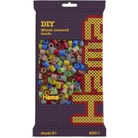 HAMA 8473 Maxi-Perlen im Beutel Vollton-Mix (7 Farben) von HAMA BÜGELPERLEN