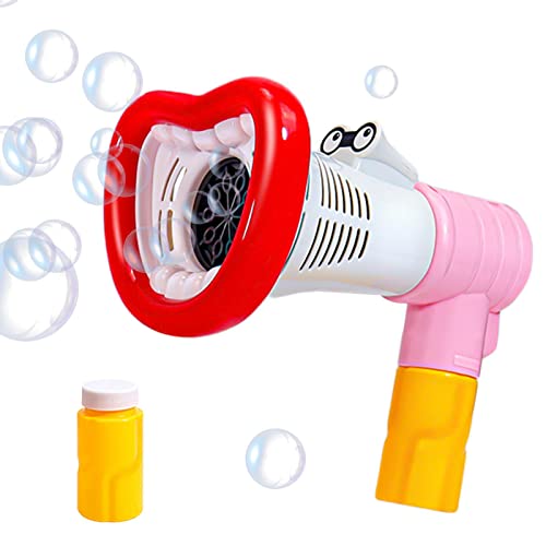 Elektrischer Seifenblasenmacher,Seifenblasenspielzeug für Partys | Big Mouth Horn Design Elektrisches Blasenmacher-Spielzeug, automatischer Blasenmacher, auslaufsichere elektrische von HAMIL