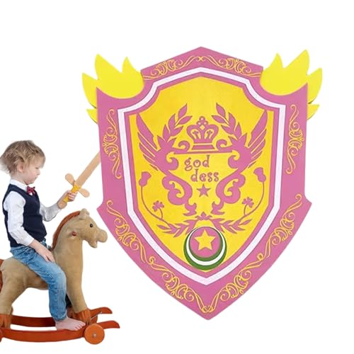 HAMIL Schaumstoffspielzeug für Kinder, Schaumstoffschildspielzeug - Mittelalterliches Schildspielzeug aus Schaumstoff,Tragbare Schaumstoffwaffen, Kostüm-Rollenspielzubehör für Mädchen, Jungen, Kinder von HAMIL