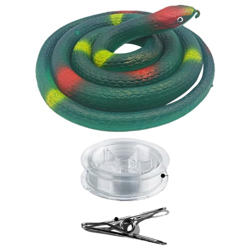 HAMIL Schlangenstreich, gefälschter Schlangenstreich | Golf-Schlangenstreich,Clip-on-Snake-Streich, Snake-on-A-String-Streich, Golf-Schlangenstreich mit Schnur und Clip, Snake-Streich von HAMIL