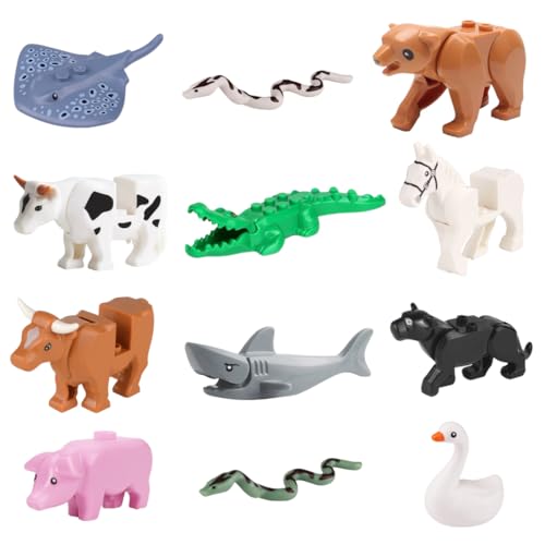 HAMKU 12 Stück Bausteine tiere figuren tiere spielzeug Safari Tiere Spielfiguren Realistische Jumbo Wild Jungle Tiere Figuren Tierpark Spielset mit Löwe für Kinder Jungen udn Mädchen HAMKU 12 Stück Bausteine tiere figuren tiere spielzeug Safari Tiere Spielfiguren Realistische Jumbo Wild Jungle Tiere Figuren Tierpark Spielset mit Löwe für Kinder Jungen udn Mädchen von HAMKU