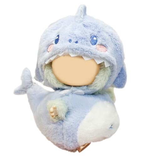 HAMKU 17 cm große Puppenkleidung für labubu Kleidung: Blauer Hai(Puppen sind Nicht im Lieferumfang enthalten HAMKU 17 cm große Puppenkleidung für labubu Kleidung: Blauer Hai(Puppen sind Nicht im Lieferumfang enthalten von HAMKU