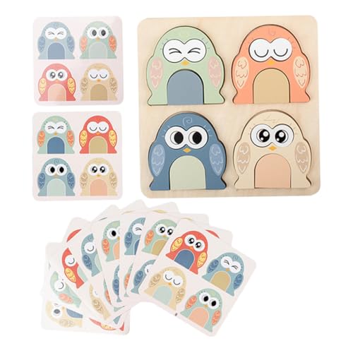 HAMPPLIES 1 Satz Kleinkindspielzeug Tiergesichter Puzzle holzspielzeug Kognitive Entwicklung Tierpuzzle Holz Holzform passendes Ausdruckspuzzle-Bausteine hölzern HAMPPLIES 1 Satz Kleinkindspielzeug Tiergesichter Puzzle holzspielzeug Kognitive Entwicklung Tierpuzzle Holz Holzform passendes Ausdruckspuzzle-Bausteine hölzern von HAMPPLIES