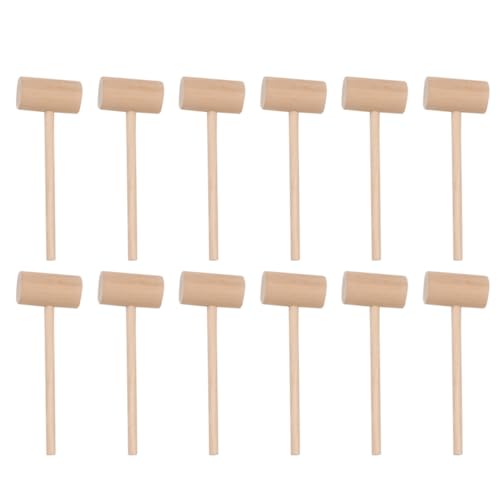 HAMPPLIES 12 Stück Hammer Schlägel Schlägel Bank Spielzeughammer Hämmern Krabbenhammer Hammer Minihammer Holzhammer Hammer Pädagogisches Schlaghammer Bambus HAMPPLIES 12 Stück Hammer Schlägel Schlägel Bank Spielzeughammer Hämmern Krabbenhammer Hammer Minihammer Holzhammer Hammer Pädagogisches Schlaghammer Bambus von HAMPPLIES