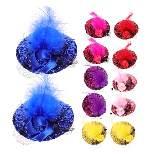 HAMPPLIES 12 Stück Teiliges Mini Hüte Haarschmuck Damen Fascinator Haarclips mit Blumen Federn und Pailletten Leicht Hautfreundlich für Fotoaufnahmen Partys Hochzeiten und Festliche Anlässe HAMPPLIES 12 Stück Teiliges Mini Hüte Haarschmuck Damen Fascinator Haarclips mit Blumen Federn und Pailletten Leicht Hautfreundlich für Fotoaufnahmen Partys Hochzeiten und Festliche Anlässe von HAMPPLIES