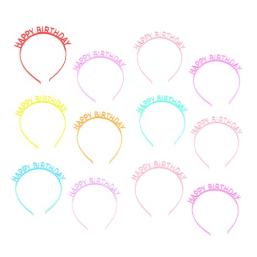 HAMPPLIES 12 Stück Teiliges Party Stirnband Bunte Geburtstagskrone Haarschmuck für Junge Mädchen Festliche Kopfbedeckung Stilvoller Kopfschmuck für Geburtstagsfeiern und Partys HAMPPLIES 12 Stück Teiliges Party Stirnband Bunte Geburtstagskrone Haarschmuck für Junge Mädchen Festliche Kopfbedeckung Stilvoller Kopfschmuck für Geburtstagsfeiern und Partys von HAMPPLIES
