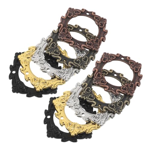 HAMPPLIES 15 Stück Teiliges Vintage Runde Label Holder Frames aus Europäischer Legierung Stilvolle Retro Beschriftungsrahmen für Aktenschränke Visitenkartenhalter im Büro und Zuhause von HAMPPLIES