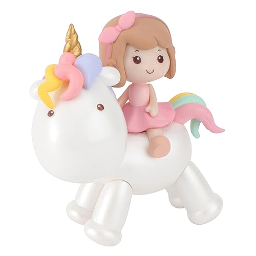 HAMPPLIES 1stück Einhorn Kuchen Dekoration Kreativer Tortenaufsatz Aus Resin Für Mädchen Für Geburtstagsfeiern Taufen Tischdeko von HAMPPLIES